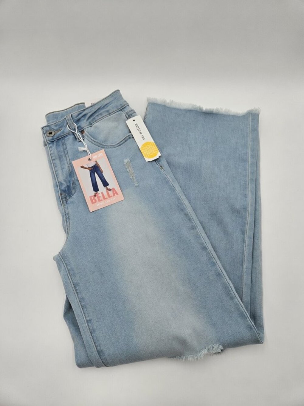 STEAL!!🔥NWT YMI Girls The Bella High Rise Wide Leg Jeans | Size 16 | Distressed